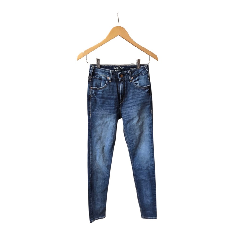 Ariat Jeans Womens 25R Blue High Rise Skinny‎ Premium Italian Denim